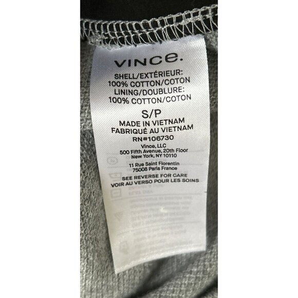 Vince Moss Stitch Over Shirt Hoodie Jacket Gray Front Pockets Size Small - Picture 9 of 10